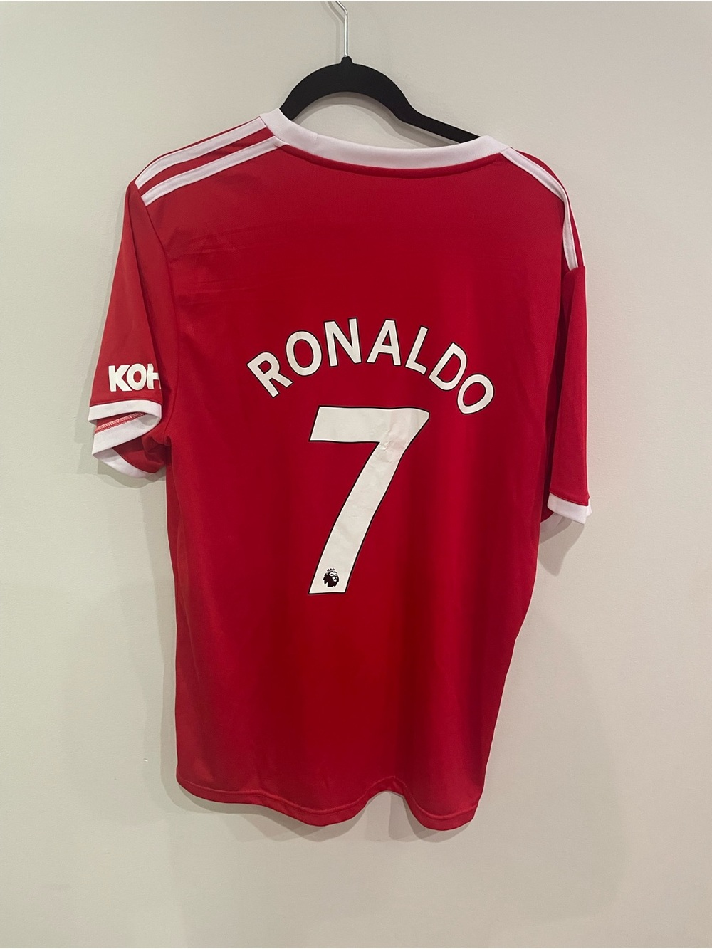 Christiano Ronaldo Manchester United Home Men's Jersey- Real Red, Size 3XL Mens